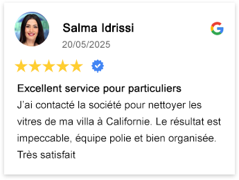 Témoignages de clients satisfaits du nettoyage de vitres à Casablanca